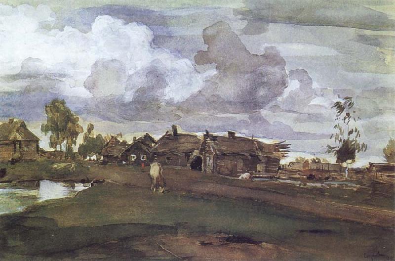 Valentin Serov A Village